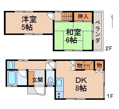 一戸建14858の物件間取画像